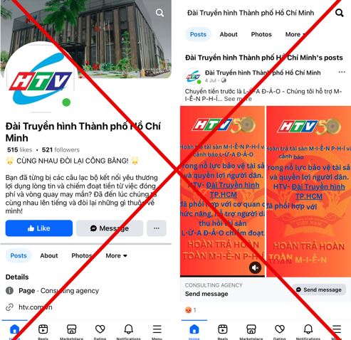 Khuyến cáo khán giả HTV cảnh giác với các chiêu trò lừa đảo trực tuyến