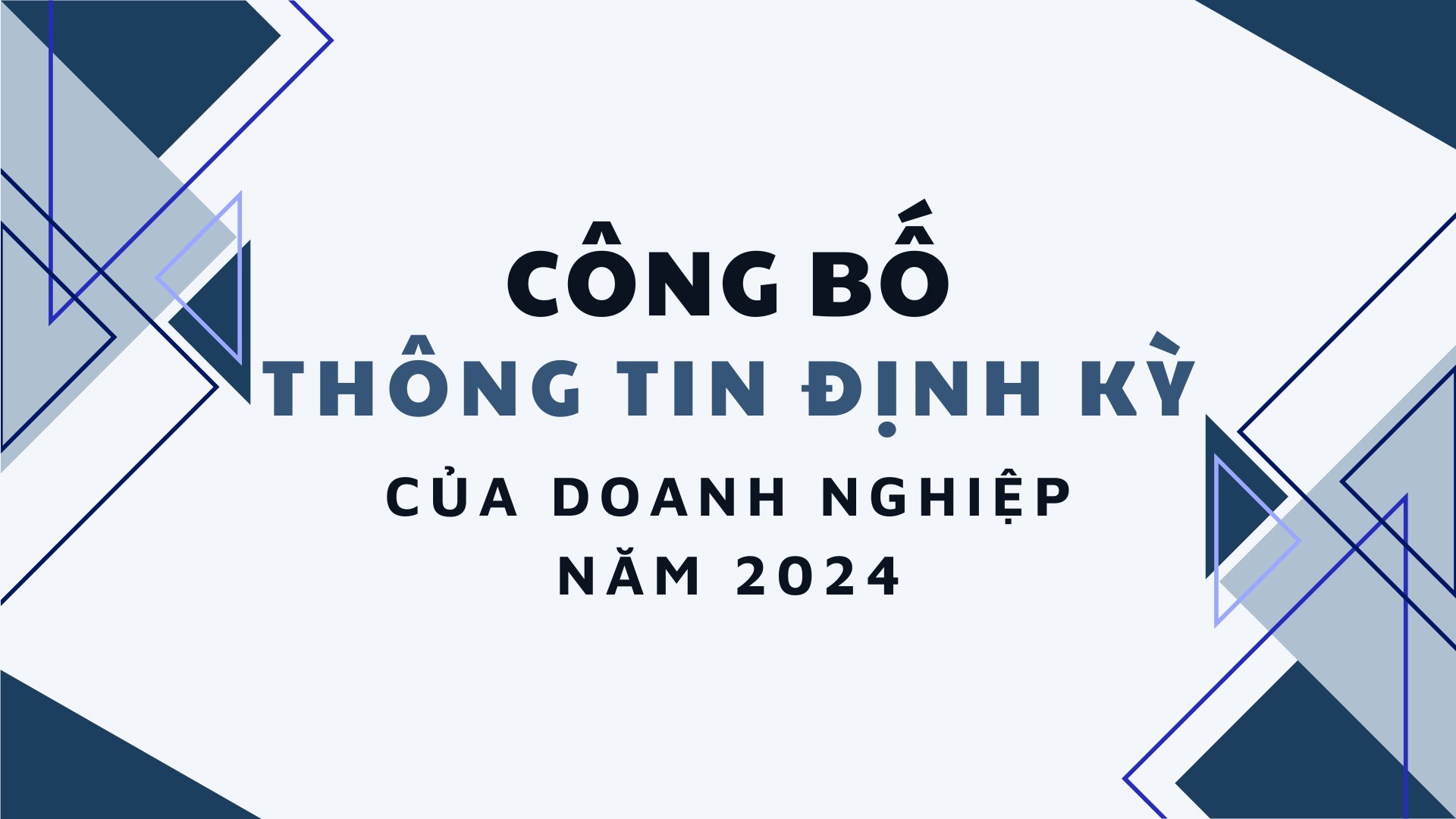 Công bố thông tin định kỳ của doanh nghiệp năm 2024
