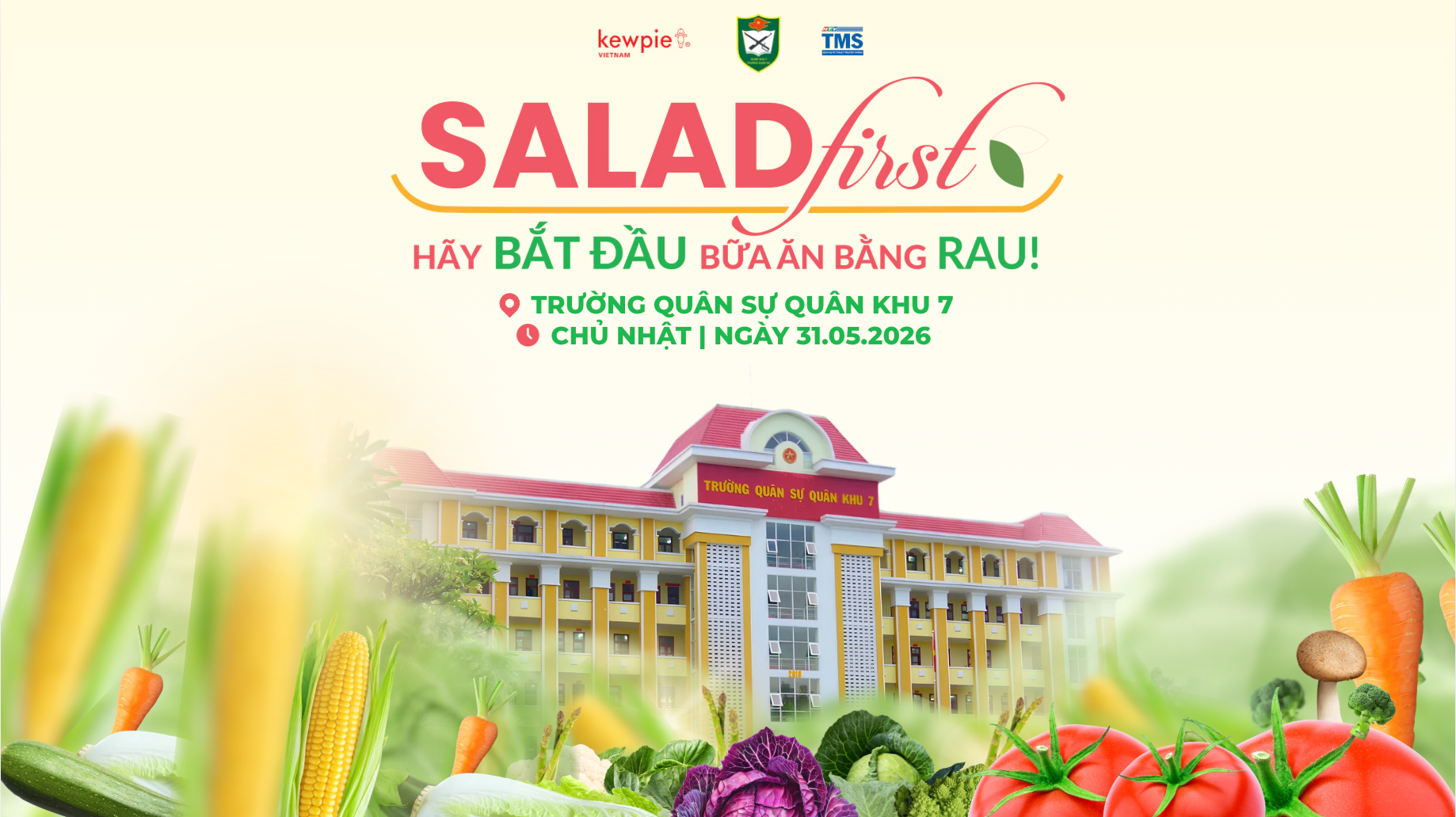 Cách tải hình ảnh sự kiện Salad First ngày 31/05 tại Trường Quân sự Quân khu 7